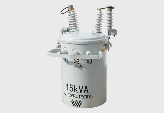 a 15 kva pole mounted transformer produced by a China factory - Omek Power