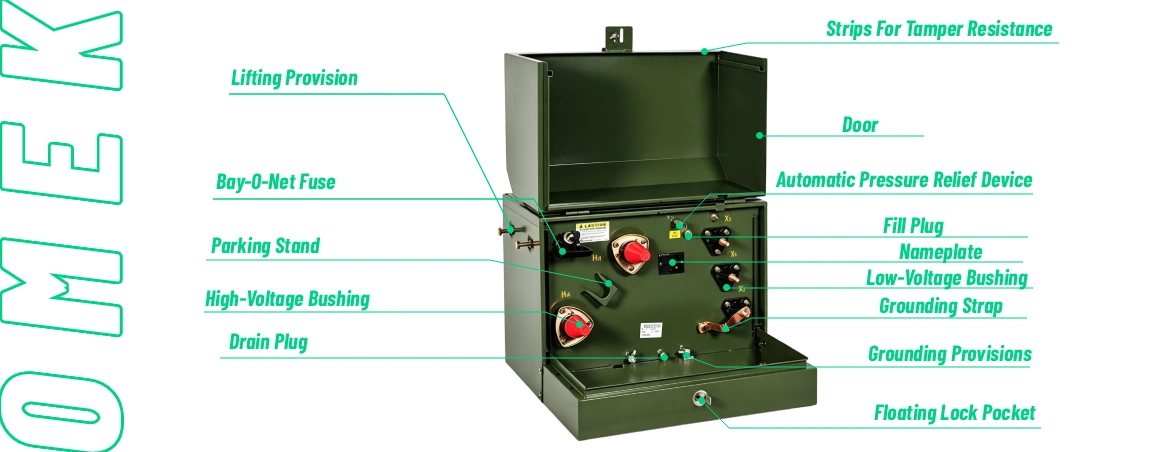 single phase pad mounted transformer connections