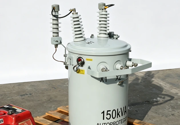 150 kVA Pole Mounted Transformer Marine-Grade Corrosion Protection Tank Coating