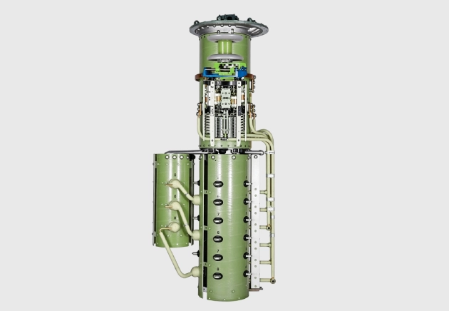 vacuum-type on-load tap changer for in line voltage regulator