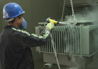 The tank is with electrostatic spraying